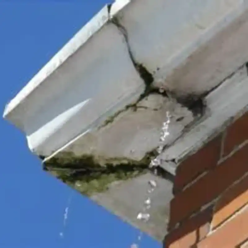 A close up of the corner of a house